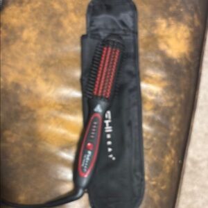 FHI professional Black and Red Hair Straightening Brush